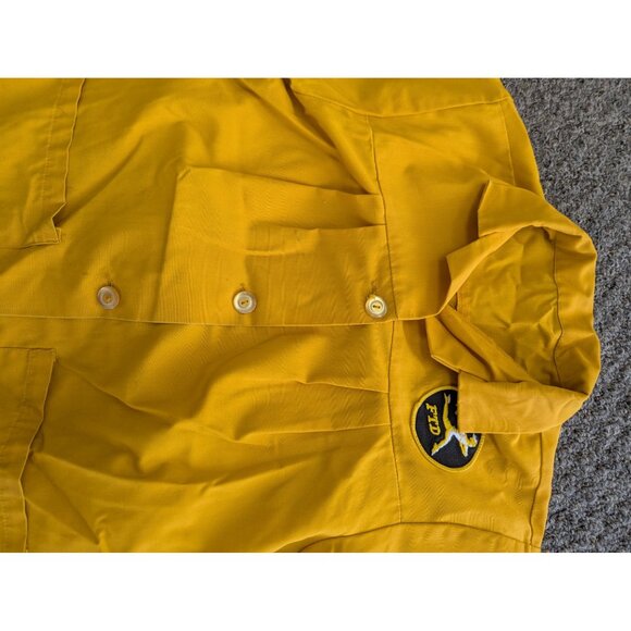 FTD Flower Work Jacket Size S Small Yellow Patch Womens - Picture 4 of 6